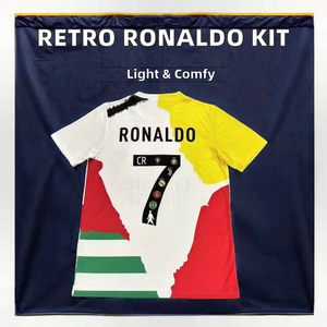 Camiseta de Fútbol San Diego Ronaldo 7, Unisex, Manga Corta, Cuello de Béisbol, Sublimada, Transpirable, de Poliéster, para Adultos, Primavera/Verano - Product Image 3