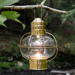 Lámpara de queroseno de vidrio de calidad premium para acampar, lámpara de latón decorativa para bodas, al por mayor. - Product Image 1