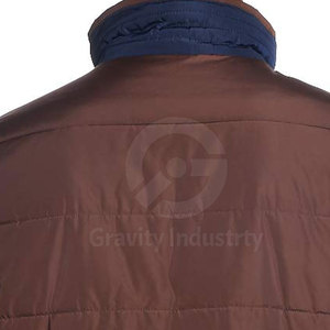 Veste matelassée personnalisée OEM, design sur mesure, hiver, col montant, écologique, respirante, logo sur le devant, haute qualité pour hommes - Product Image 4