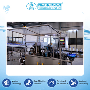 High Efficiency 60BPM Max <b>Speed</b> Best Performance <b>Square</b> Labelling in Water Industry Automatic BOPP Labelling Machine from India - Product Image 2