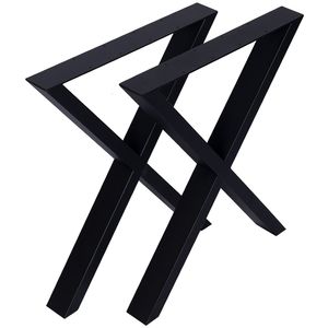 Heavy Duty 28x24 Inch Steel Desk <b>Legs</b> Wide Metal <b>Table</b> <b>Legs</b> for Dining <b>Table</b> & Coffee Desk X <b>Table</b> <b>Legs</b> 2 Set - Product Image 6