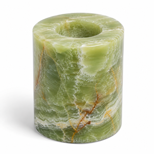 2026 Impex Pakistan Natural Onyx Carved <b>Candle</b> <b>Holder</b> Stone Handmade Feng Shui Tabletop Centerpiece Home Decoration - Product Image 1
