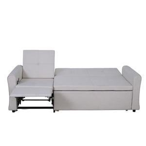 Canapé convertible moderne trois places avec cadre métallique et revêtement, multifonctionnel, pour salon, grand format, pour adultes, idéal pour la détente - Vente en gros - Product Image 6