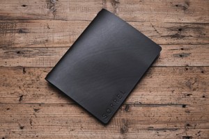 Porte-menu pliable de luxe en cuir véritable durable, protection pour restaurant, café, couverture de menu, finition premium LMC-0063 - Product Image 4