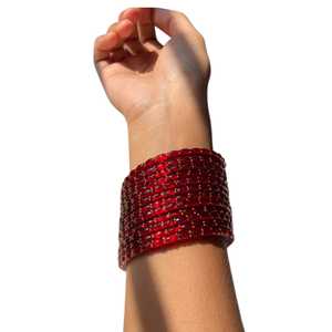 AM IMPEX KP-100 Bracelets pour femmes en acier inoxydable et alliage de cuivre, faits à la main au Pakistan, style goutte de pluie, tendance, pour mariage, style cachemiri - Product Image 1