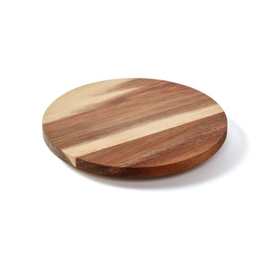 Organizador giratorio Lazy Susan de madera estilo rústico, estantes redondos de madera para especias, organización y almacenamiento por blossom craft india - Product Image 3