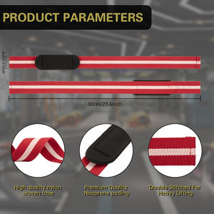 Correas de Potencia para Levantamiento de Pesas, Cross Training, Gimnasio, Ligeras, Ajustables, de Neopreno Elástico, Antideslizantes, de Alta Elasticidad - Product Image 2