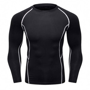 Custom Logo Men's Long Sleeve Gym Wear Fit Rash Guard Quick Dry Sublimated Fabric Training Apparel Pakistan <b>Compression</b> <b>Shirts</b> - Product Image 2
