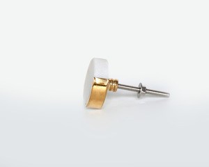 Boutons muraux ronds minimalistes en marbre, personnalisés, en agate de luxe polie, faits à la main, pour la décoration intérieure - Product Image 2