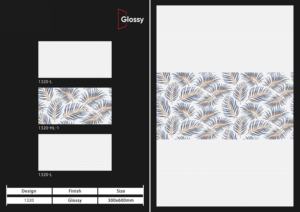 Azulejos de Pared de Cerámica Brillante de Lujo de Diseño, 300x600 mm, 12x24 Pulgadas, Opción Decorativa para Paredes Interiores de Baños y Cocinas Modernas - Product Image 5