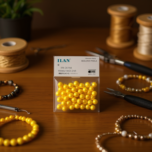 Perle di ilan da 8 mm, 20 g, per la creazione di gioielli - Product Image 3