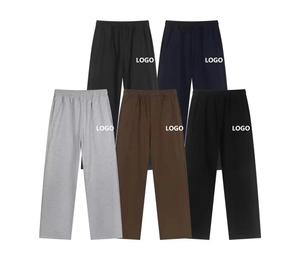 Premium Spandex/Polyester Distressed Trousers Elastic Waist Mid Rise Breathable Vintage Casual Wear for <b>Men</b> and Women - Product Image 2