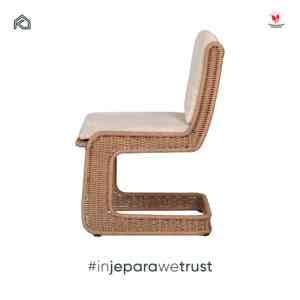 KLOPS LIVING Luxury Scandinavian Design Weatherproof Outdoor Garden Lounge Chair Handwoven UV Resistent PE Rattan Foam Cushion - Product Image 4