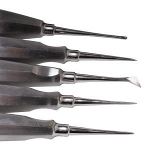 Precio Económico: 10 Elevadores Dentales Manuales Curvos para Extracción de Raíces, Fórceps para Extracción Dental, Instrumentos de Cirugía Oral e Implantes - Product Image 5