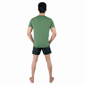 Ensembles d'été gothiques pour hommes de qualité supérieure en noir – Ensembles d'été personnalisables pour hommes, style décontracté, vente en gros pour adultes - Product Image 4