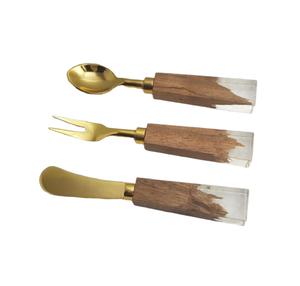 Ensemble de couteaux à steak en gros à prix abordable, ensemble de couverts en acier inoxydable avec manche en bois, ensemble de couverts de table pour mariage - Product Image 2