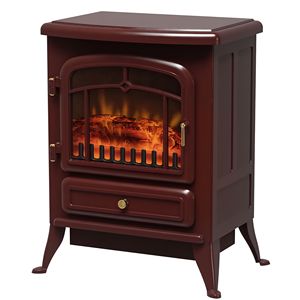 Cheminée électrique autoportante de 22 pouces avec flammes LED réalistes et protection contre la surchauffe, poêle à bois de 72 pouces - Product Image 1