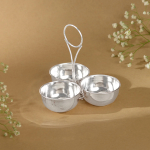 Juego de 3 tazones de metal con diseño de hojas personalizados para el hogar, hoteles, fiestas, frutos secos, dátiles, nueces, centro de mesa - Product Image 4