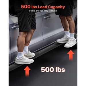 Estribos Laterales de 3 Pulgadas Compatibles con Chevy GMC 1500/2500HD/3500HD Crew Cab 2019-2025, Barras Nerf de Acero al Carbono Negro - Product Image 5