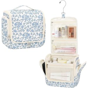 Borsa da viaggio da appendere per donna, organizer e custodia per cosmetici e trucchi - Product Image 1