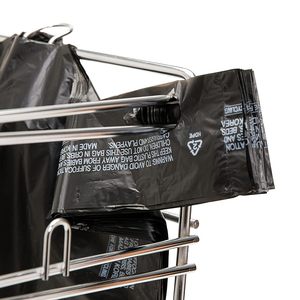 Bolsa de basura de compras de plástico negro grueso y resistente, chaleco resistente para el hogar para embalaje de automóviles para uso en automóviles - Product Image 5