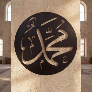Décoration murale islamique en métal Muhammad, calligraphie arabe, décoration de la maison, décoration murale religieuse musulmane pour salon, chambre, mosquée - Product Image 4