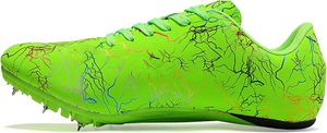 Chaussures de course légères pour hommes à motif craquelé vert, avec empeigne synthétique, semelle extérieure en caoutchouc, semelle intermédiaire en EVA et doublure en mesh, idéales pour l'été. - Product Image 5