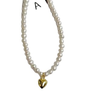Collar de Perlas de Agua Dulce con Colgante de Corazón de Plata S925 de Alta Calidad, con un Toque de Lujo Sencillo y Alta Visibilidad - Product Image 5