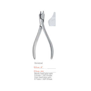 Pinces et forceps orthodontiques universels professionnels pour la pliage des fils durs, avec poignée antidérapante texturée pour les soins bucco-dentaires par Dentavex - Product Image 4