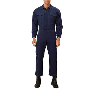 Combinaison de travail unisexe Econex Sports gris foncé avec bordure orange, plusieurs poches, anti-poussière, certifiée CE, durable, 65% coton, uniforme - Product Image 3