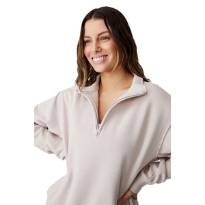 Top Selling Custom Pullover Sweatshirt for Men Women Soft <b>Crewneck</b> Zip Acid Wash Effect Front Winter Printed Embroidered Design - Product Image 2