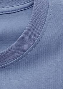 Camiseta de Hombre Azul Claro, Corte Regular, 100% Algodón, Cuello Redondo, Estilo Casual Urbano, Secado Rápido, Etiqueta Privada Personalizada - Product Image 6