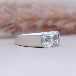 แหวนเพชรวงกว้างประดับเพชรสำหรับงานหมั้นหรืองานครบรอบแหวนเพชรสไตล์โมเดิร์น - Product Image 3