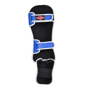 PU Leather Boxing Shin <b>Pads</b> Medium Large XL Padded Instep Protection Muay Thai Training Competition Private Label OEM - Product Image 2