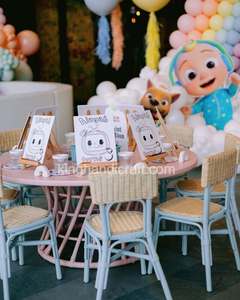 Location de chaises pour enfants en rotin naturel faites à la main pour événements, sièges en osier pour enfants pour mariage, fête d'anniversaire et cérémonie - Product Image 3