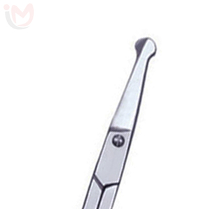 Ciseaux pour le nez en acier inoxydable, coupe-poils professionnel pour le nez, outil de toilettage à pointe arrondie - Product Image 2