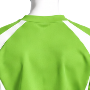 Sweat-shirt athlétique vert lime pour homme, col rond, panneau contrastant, manches longues, pull décontracté, vêtements de sport pour l'entraînement, personnalisable - Product Image 4