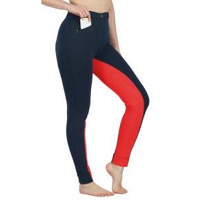Leggings d'équitation pour femmes avec grip en silicone et poches pour téléphone, ensemble de culottes et collants de sport - Product Image 1