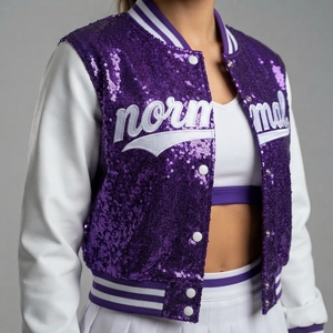 Tenues de cheerleading personnalisées pour filles et adolescentes, en spandex et polyester, imprimées par transfert thermique, ensemble de tenues de cheerleading de performance, OEM - Product Image 5