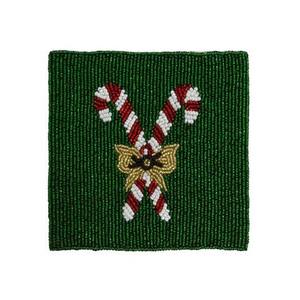 Eco-Friendly Reusable Artisan Craft Beaded Table Coasters Rectangle Design Novelty Style for Housewarming Gifts - Product Image 1