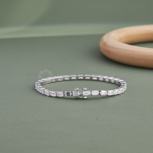Premium Design Round Cut Lab Grown Diamond <b>Bracelet</b> <b>Bangle</b> in 10K 14K 18K Solid Gold Diamond <b>Bracelets</b> <b>Bangles</b> for Export Sale - Product Image 1