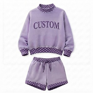 Women's Pink Custom Letter Print Oversized Sweatshirt Shorts <b>Set</b> With Checkered Trim Casual Lounge Wear Two Piece Outfit - Product Image 4