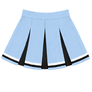 Falda plisada azul claro para porristas, para mujeres y niñas, para equipos deportivos, presentaciones de baile, entrenamiento, competición, ropa deportiva escolar - Product Image 2