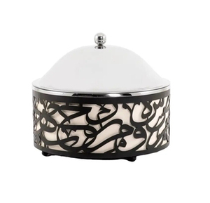 Olla caliente de madera de caligrafía antigua con tapa de acero y perilla, olla de cazuela, diseño duradero, perfecto para servir sus platos favoritos - Product Image 6