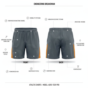 Pantalones Cortos Deportivos Cómodos y Ajustados para Gimnasio, Correr, Entrenamiento, Fitness, Cintura Elástica, Material Atlético Personalizado - Product Image 2