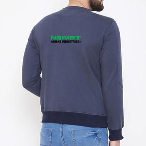 เสื้อสเวตเชิ้ตคอกลมผ้าฟลีซเรียบง่ายสไตล์มินิมอลสำหรับผู้ชาย มีกระเป๋าหน้าขนาดใหญ่ สีพื้น ให้ความอบอุ่น เหมาะสำหรับใส่ออกกำลังกาย - Product Image 3