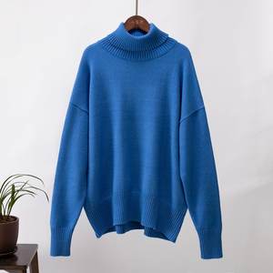 Suéter Cómodo de Cuello Alto para Mujer – Jersey Cálido y Transpirable para Looks de Moda Urbana de Otoño e Invierno - Product Image 1