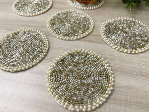 Handmade Beaded <b>Drinking</b> <b>Straws</b> 1-Piece Luxury Gold White Pearl Bar Accessories Eco-Friendly Reusable <b>for</b> Hotel Restaurant Use - Product Image 1