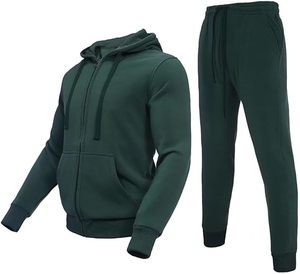 Conjunto Deportivo de Invierno para Hombre BROOXLY SPORTS, Ecológico, Impermeable, Talla Grande, Sudadera Ligera de Forro Polar, Pantalones Deportivos Personalizados - Product Image 1
