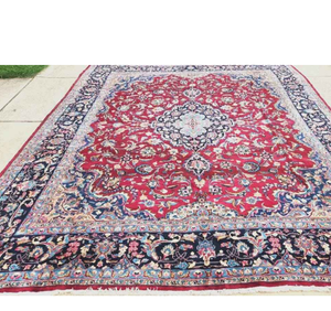 Alfombra anudada a mano con lana de Nueva Zelanda y base de algodón, lavable, antideslizante, para sala de estar, hotel u oficina. - Product Image 1